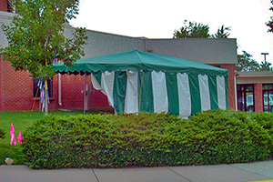 20x20 Traditional Frame Tent Green